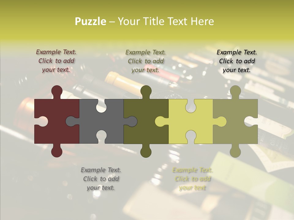 Bottles Tasting Wine Restaurants PowerPoint Template