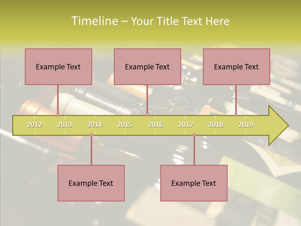 Bottles Tasting Wine Restaurants PowerPoint Template