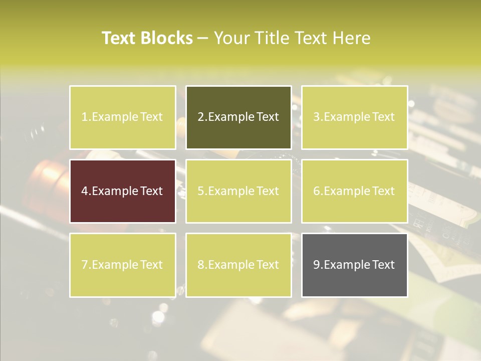 Bottles Tasting Wine Restaurants PowerPoint Template