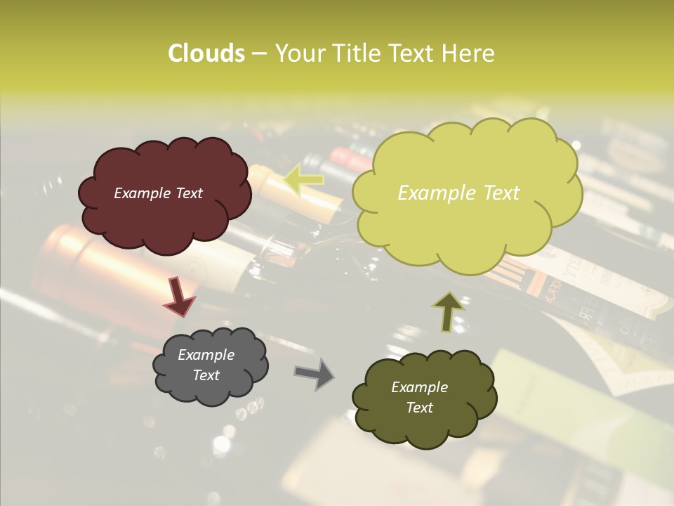 Bottles Tasting Wine Restaurants PowerPoint Template