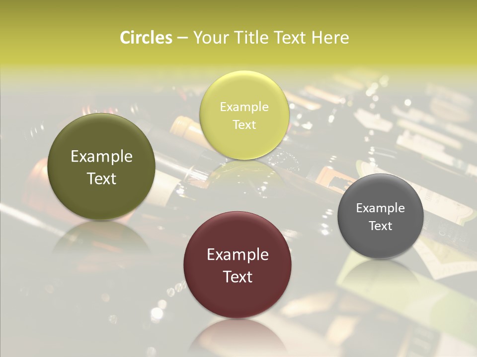 Bottles Tasting Wine Restaurants PowerPoint Template