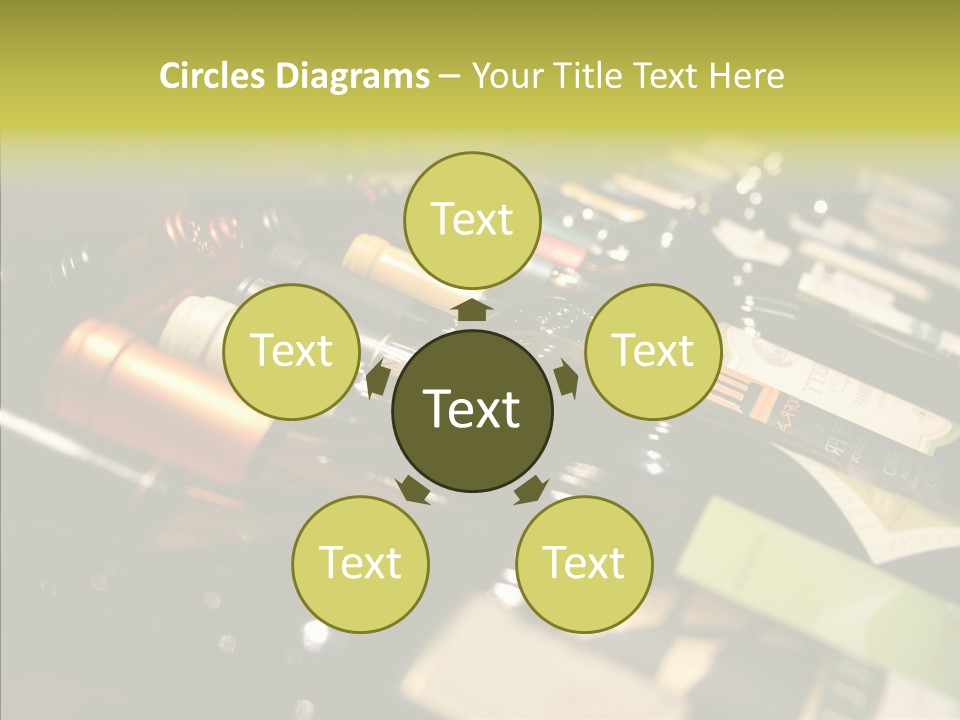 Bottles Tasting Wine Restaurants PowerPoint Template