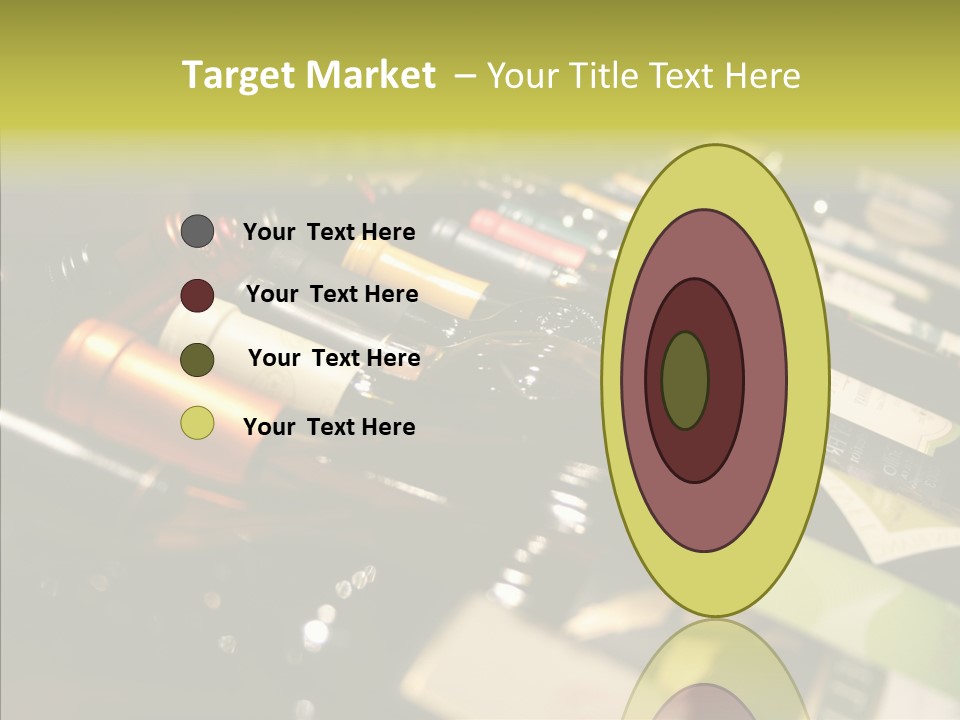 Bottles Tasting Wine Restaurants PowerPoint Template