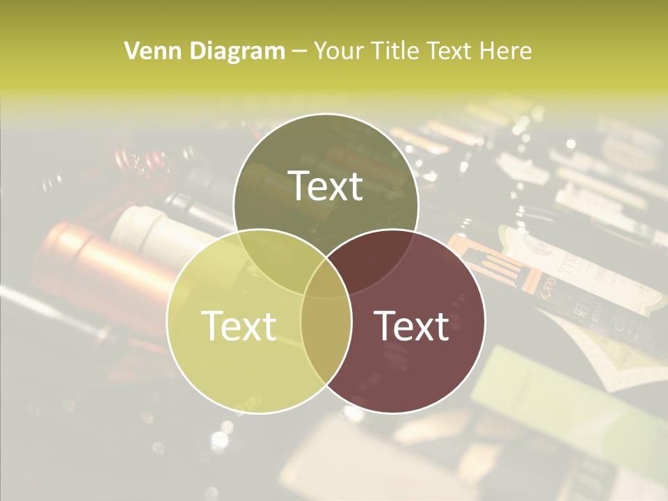 Bottles Tasting Wine Restaurants PowerPoint Template