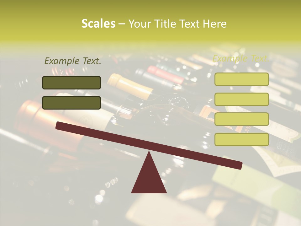 Bottles Tasting Wine Restaurants PowerPoint Template