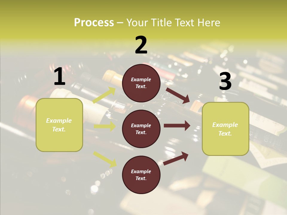 Bottles Tasting Wine Restaurants PowerPoint Template