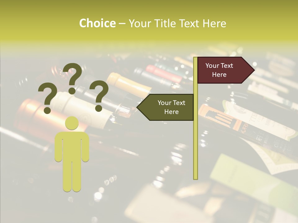 Bottles Tasting Wine Restaurants PowerPoint Template