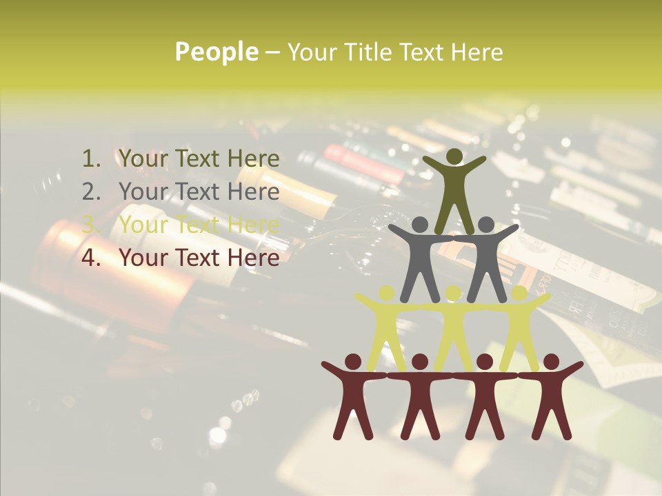 Bottles Tasting Wine Restaurants PowerPoint Template