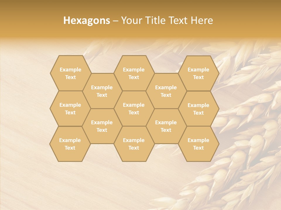 Staple Macro Golden PowerPoint Template