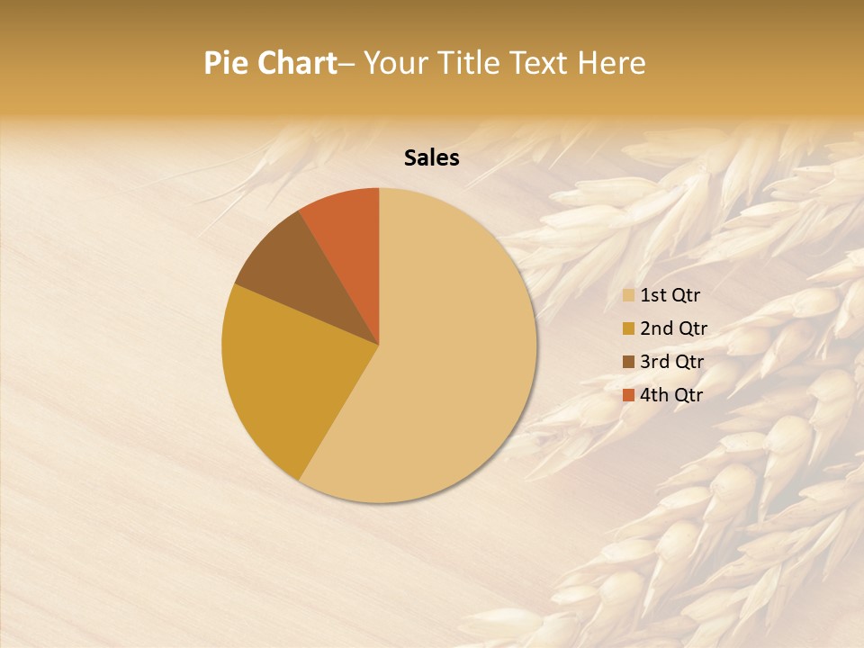 Staple Macro Golden PowerPoint Template