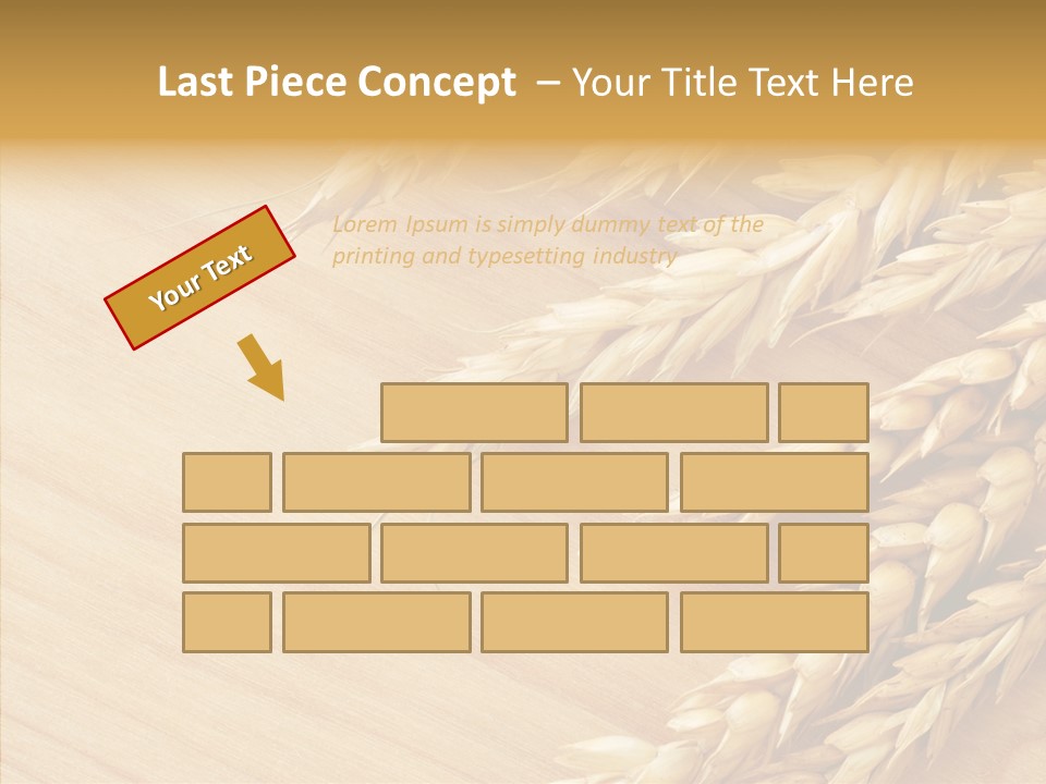Staple Macro Golden PowerPoint Template