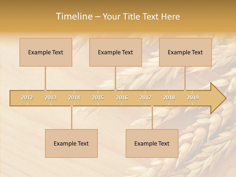 Staple Macro Golden PowerPoint Template