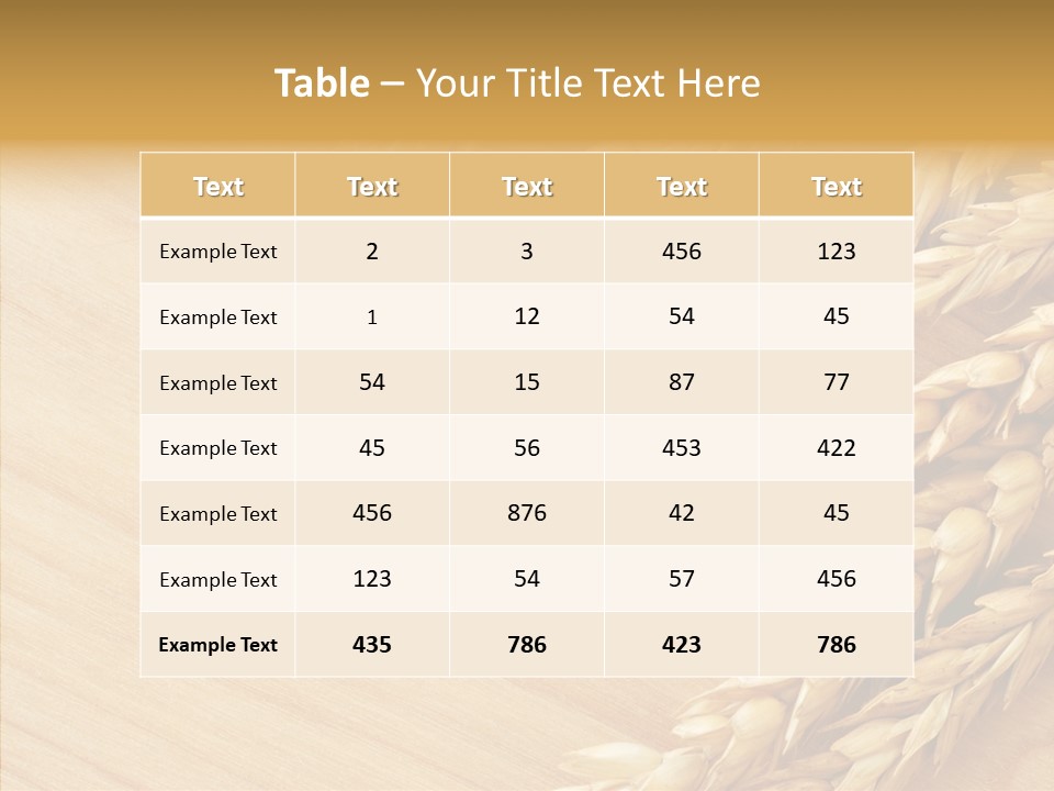 Staple Macro Golden PowerPoint Template