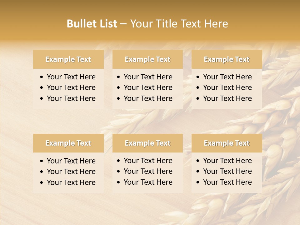 Staple Macro Golden PowerPoint Template