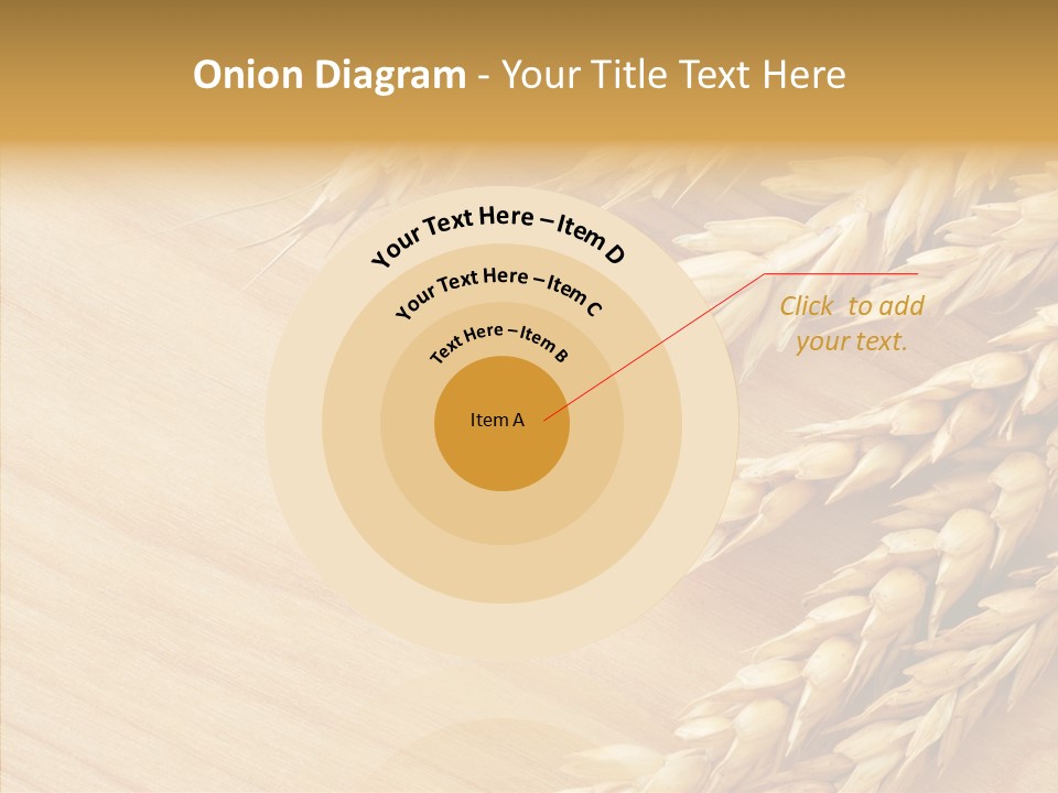 Staple Macro Golden PowerPoint Template