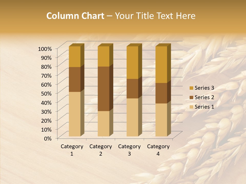 Staple Macro Golden PowerPoint Template