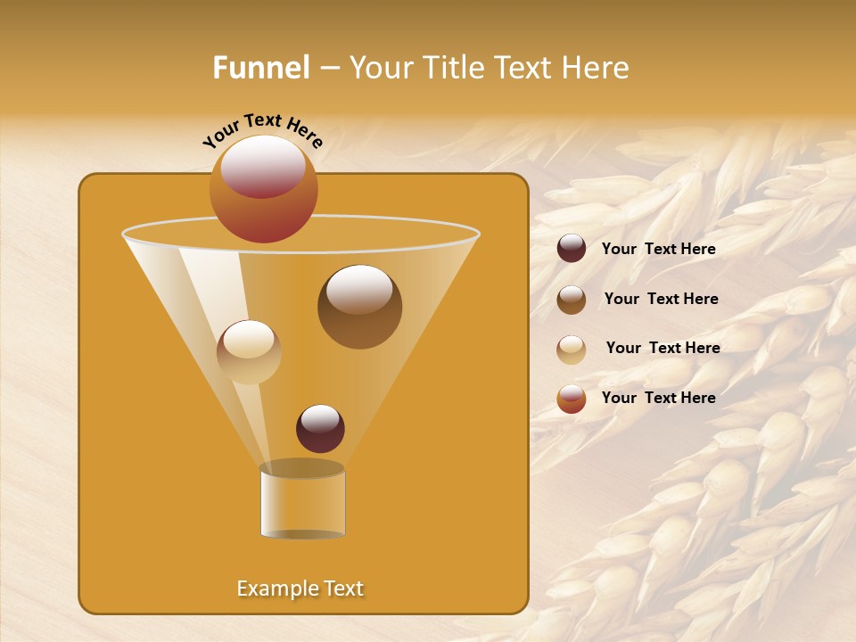 Staple Macro Golden PowerPoint Template