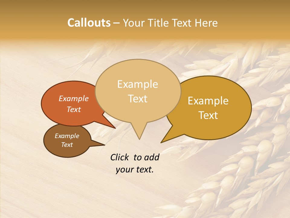 Staple Macro Golden PowerPoint Template