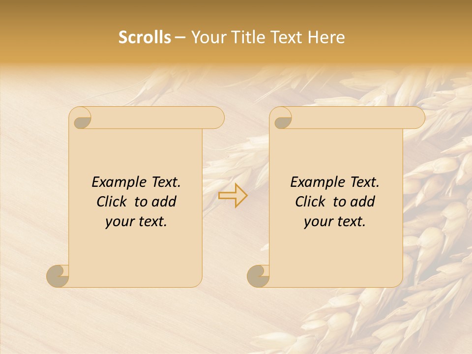 Staple Macro Golden PowerPoint Template
