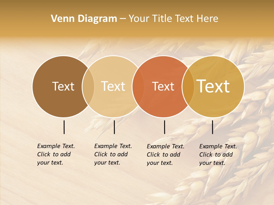 Staple Macro Golden PowerPoint Template