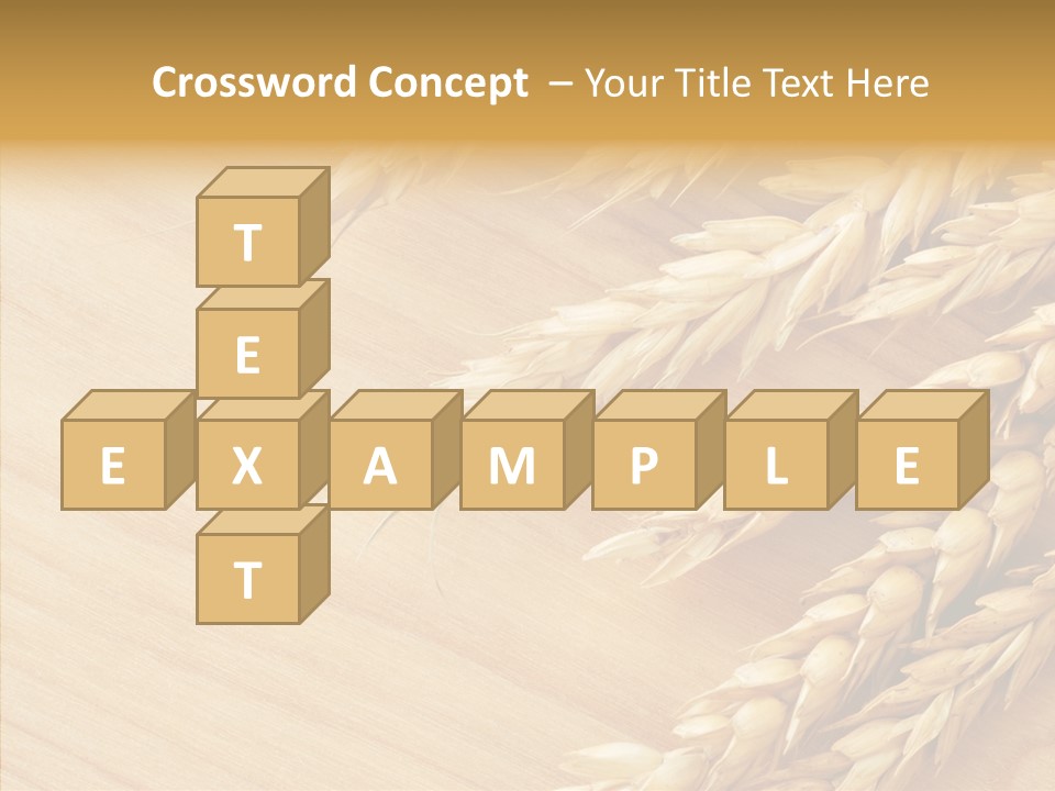 Staple Macro Golden PowerPoint Template