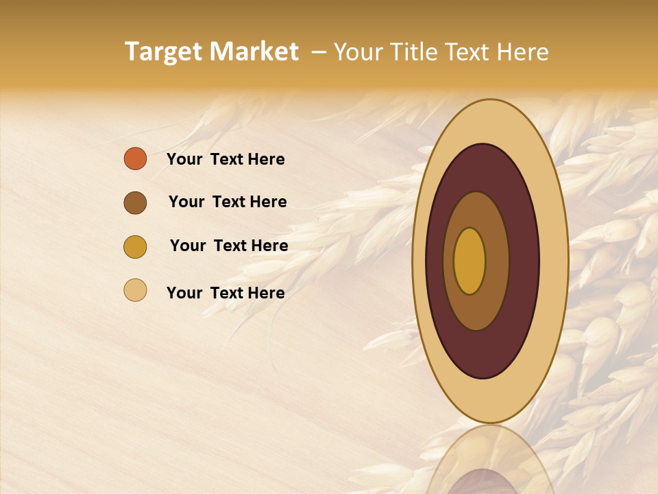 Staple Macro Golden PowerPoint Template