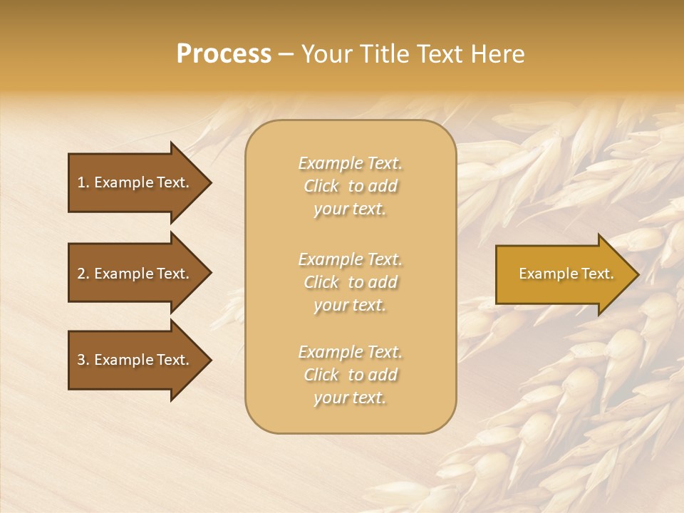 Staple Macro Golden PowerPoint Template