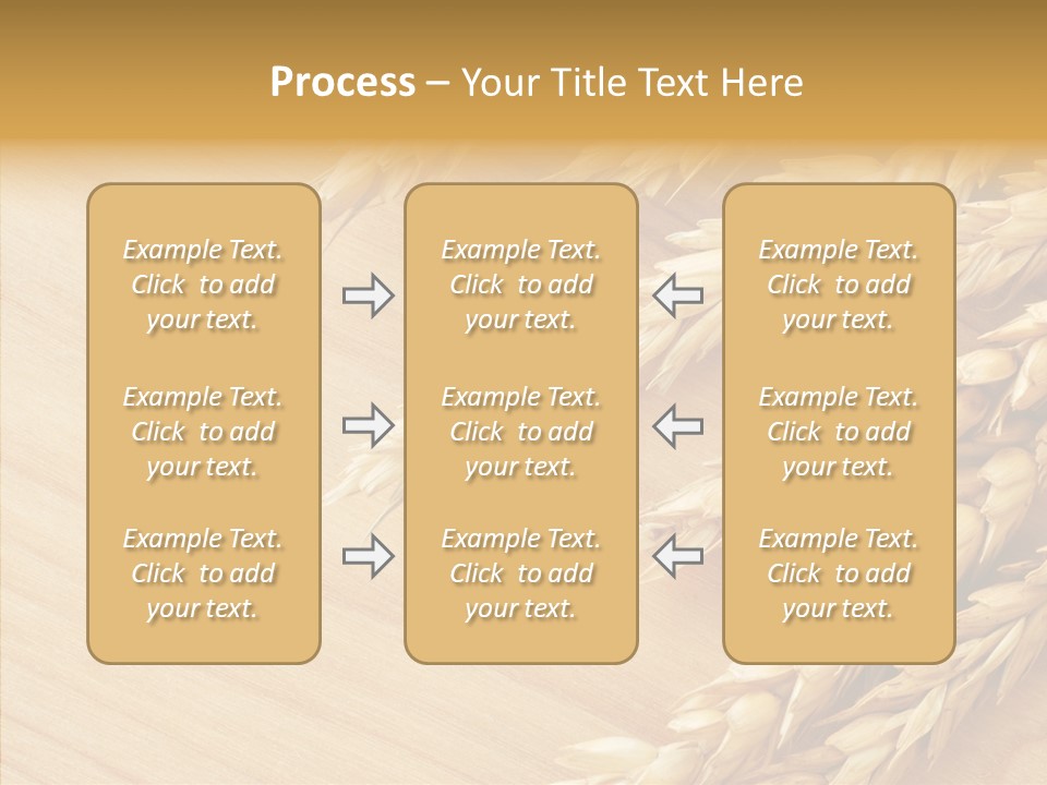 Staple Macro Golden PowerPoint Template