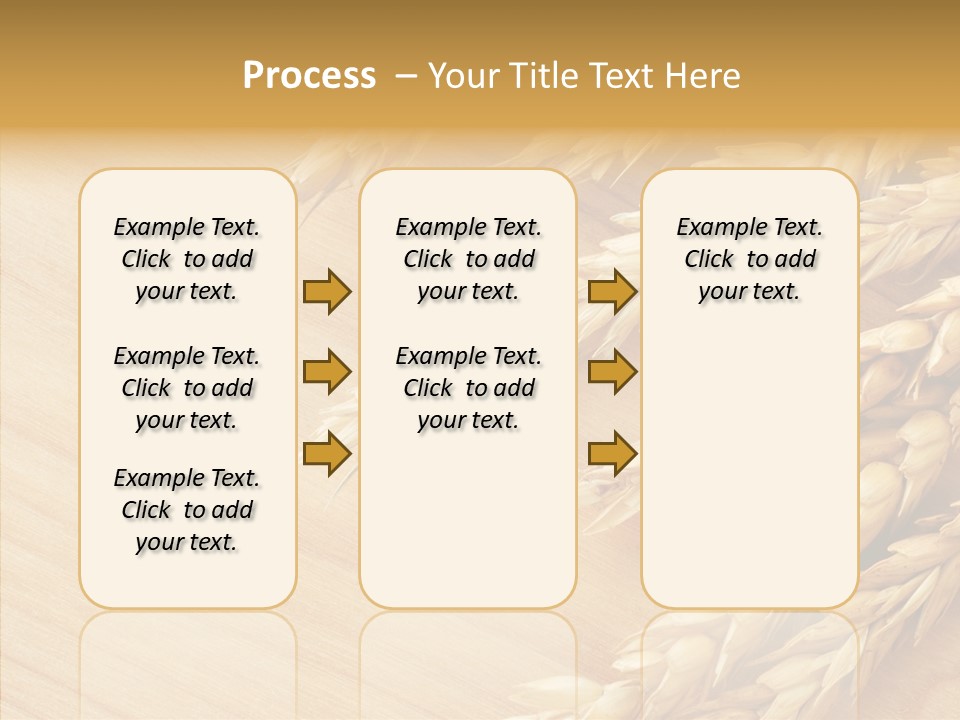 Staple Macro Golden PowerPoint Template