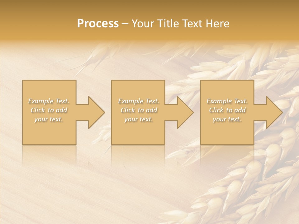 Staple Macro Golden PowerPoint Template