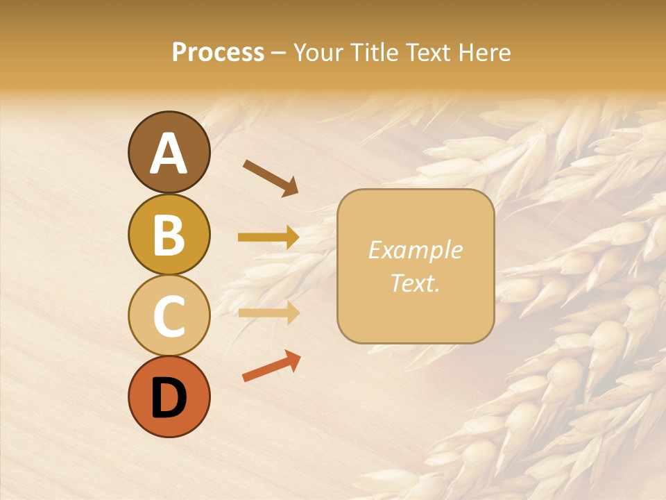 Staple Macro Golden PowerPoint Template