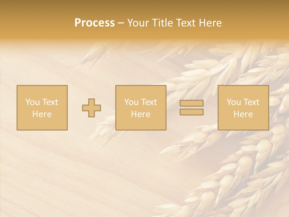 Staple Macro Golden PowerPoint Template