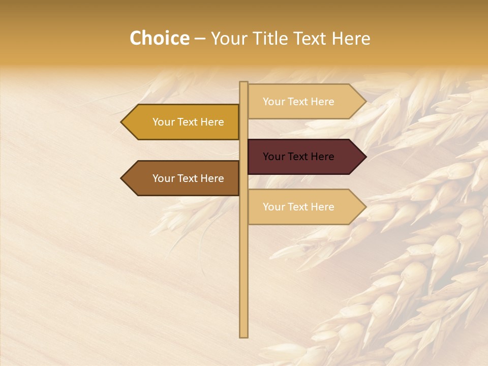 Staple Macro Golden PowerPoint Template