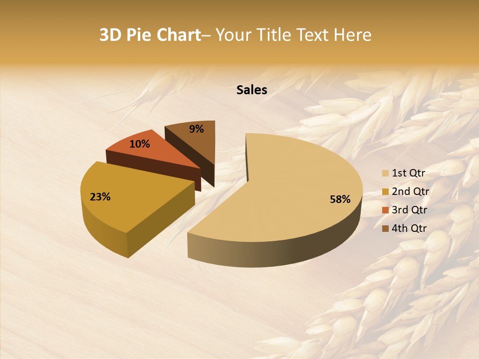 Staple Macro Golden PowerPoint Template