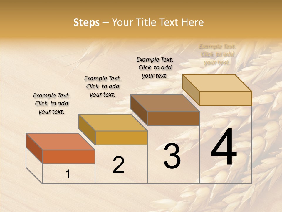 Staple Macro Golden PowerPoint Template