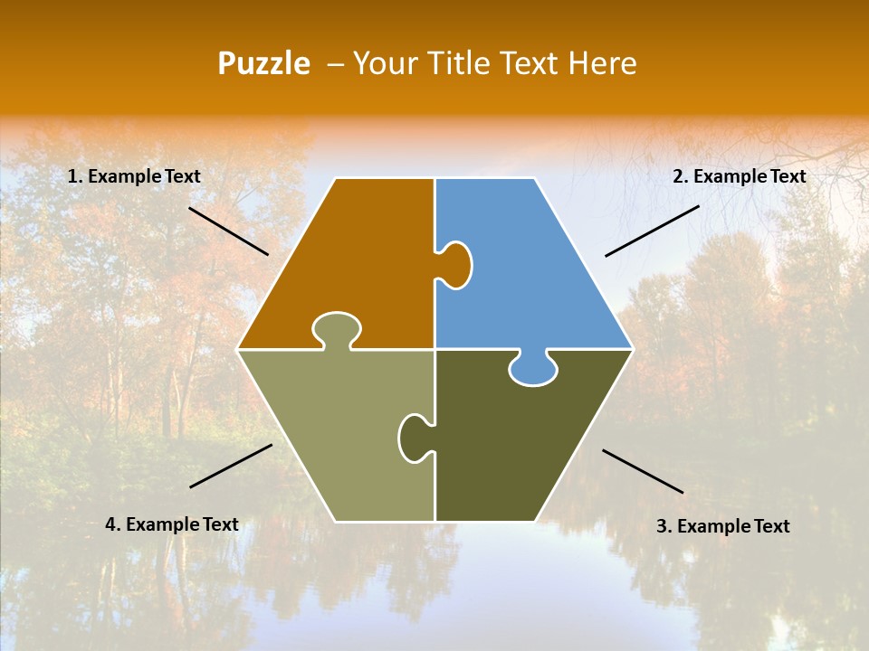 Reflection Red Tranquil PowerPoint Template