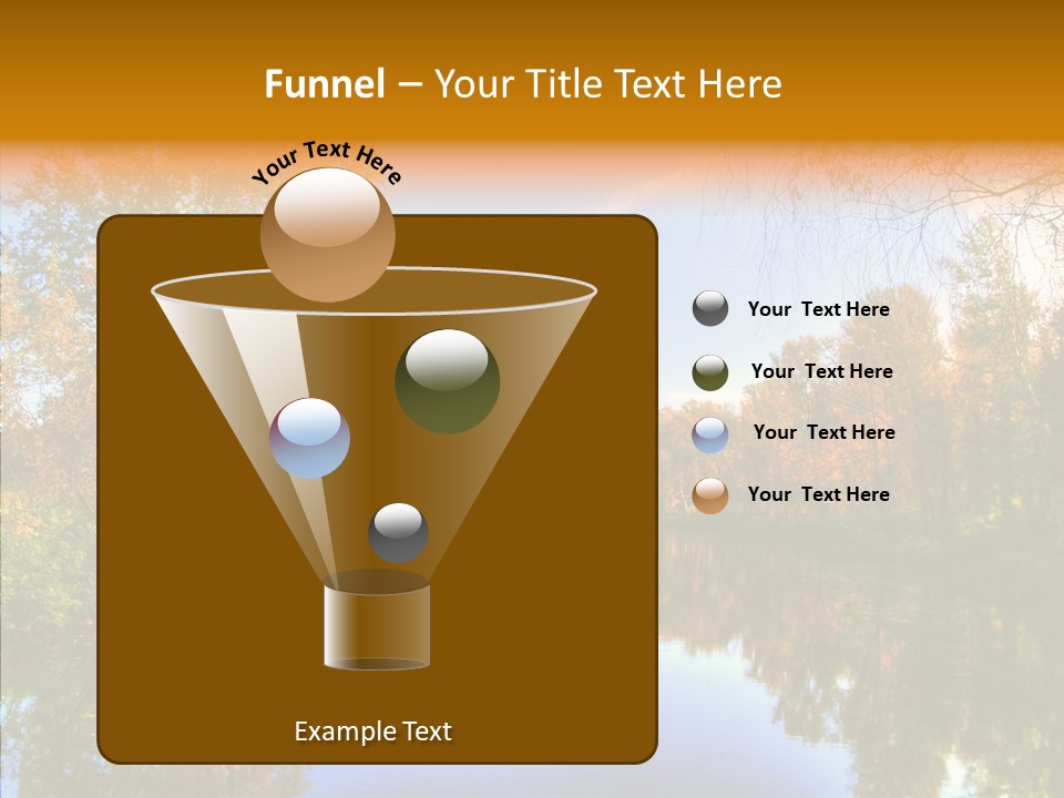 Reflection Red Tranquil PowerPoint Template