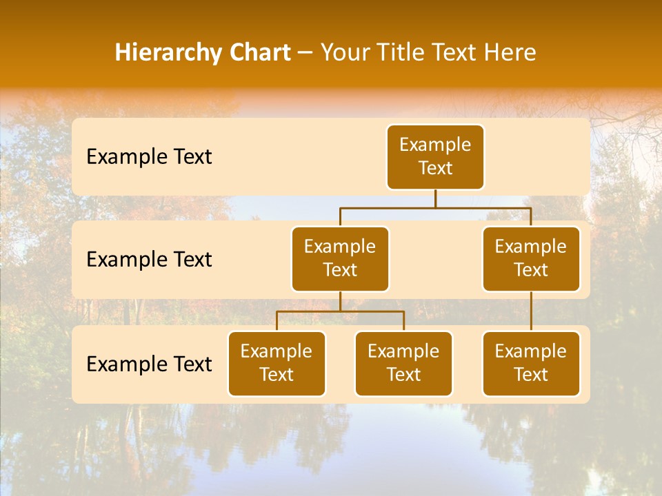 Reflection Red Tranquil PowerPoint Template