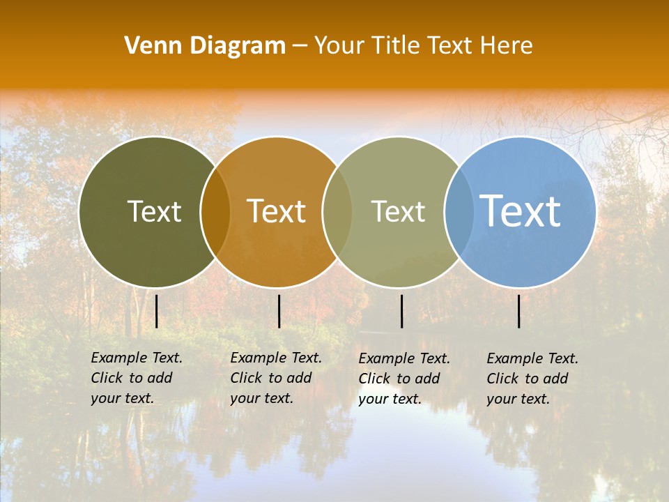 Reflection Red Tranquil PowerPoint Template
