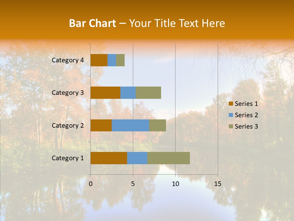 Reflection Red Tranquil PowerPoint Template