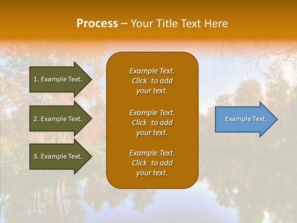 Reflection Red Tranquil PowerPoint Template