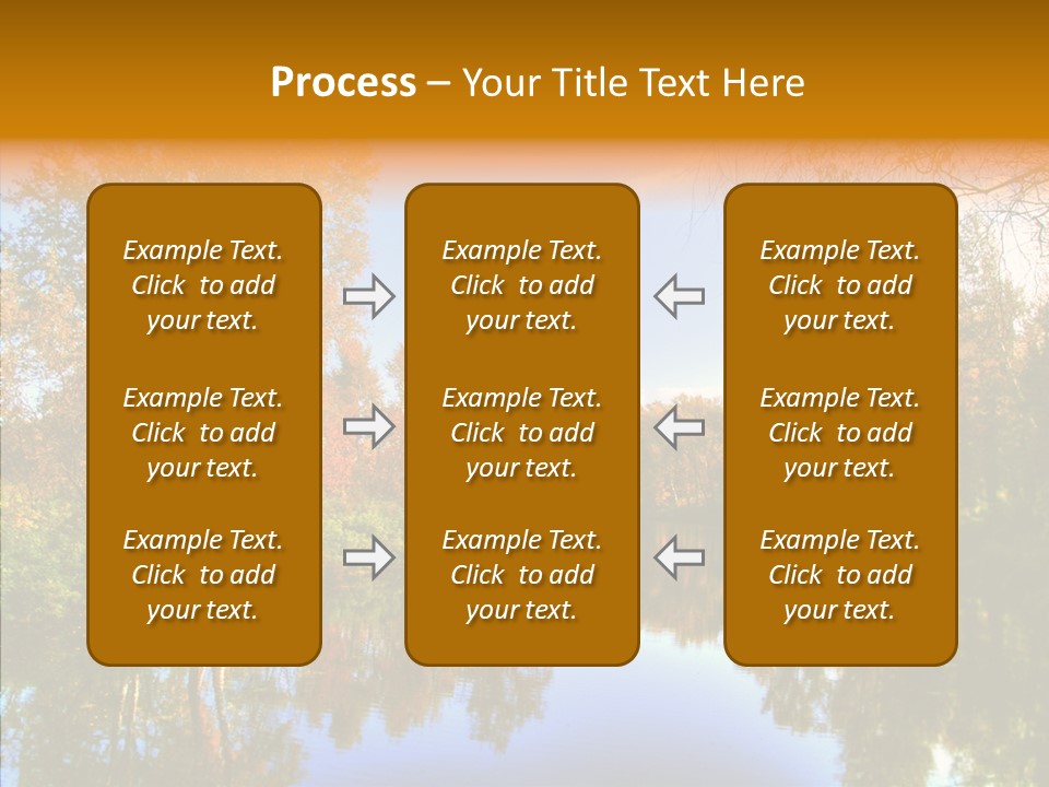 Reflection Red Tranquil PowerPoint Template