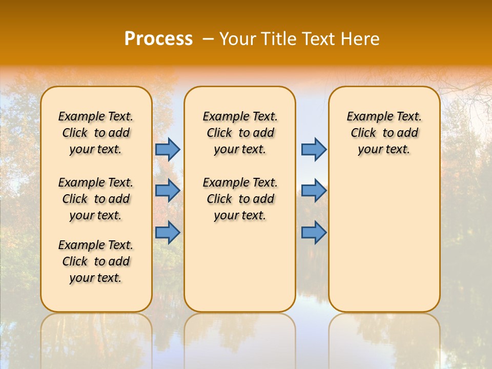 Reflection Red Tranquil PowerPoint Template