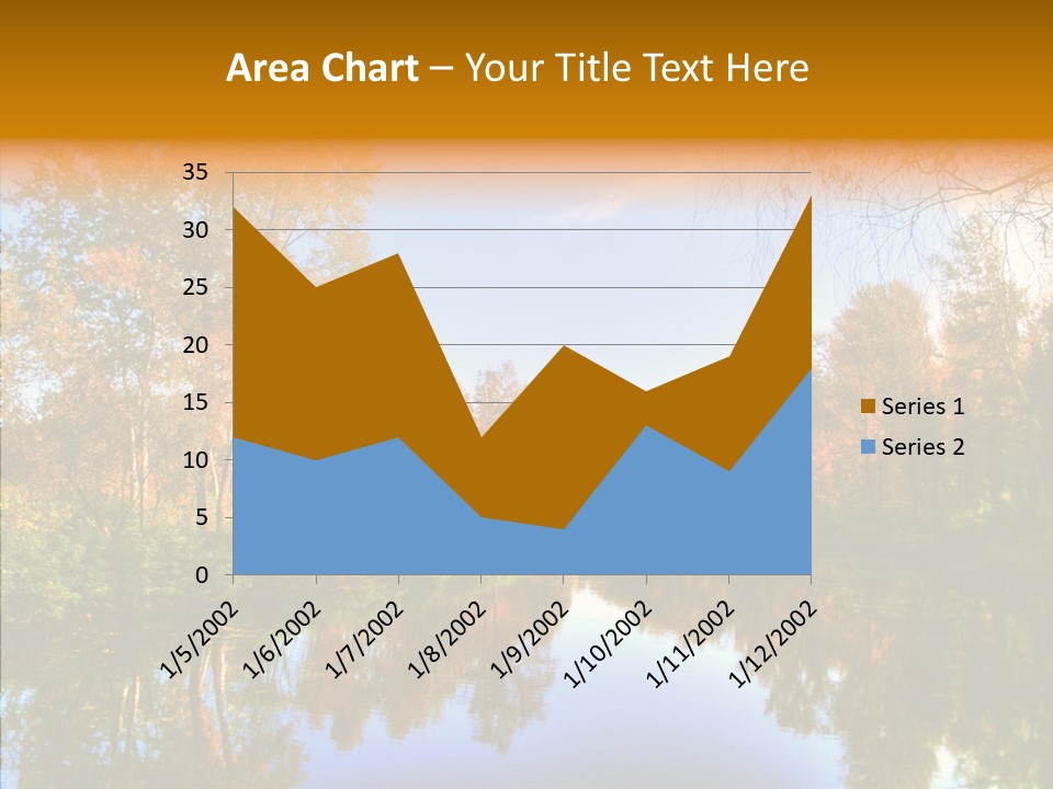 Reflection Red Tranquil PowerPoint Template
