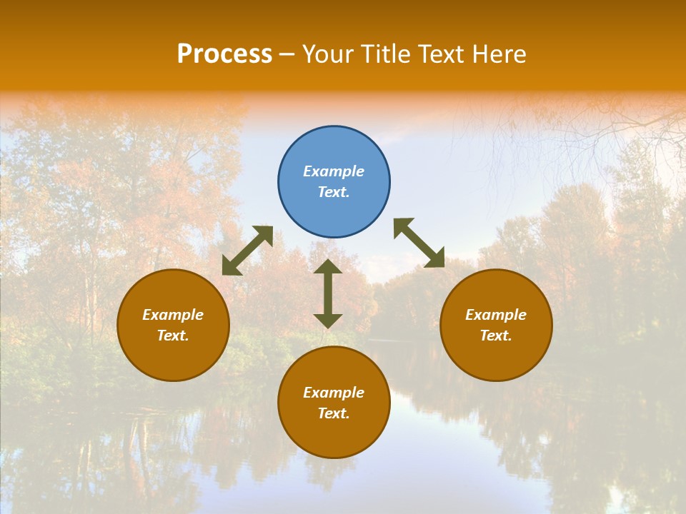 Reflection Red Tranquil PowerPoint Template