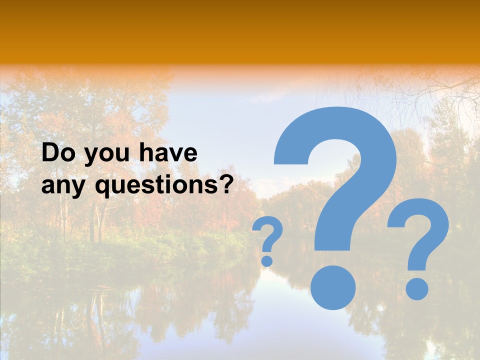 Reflection Red Tranquil PowerPoint Template