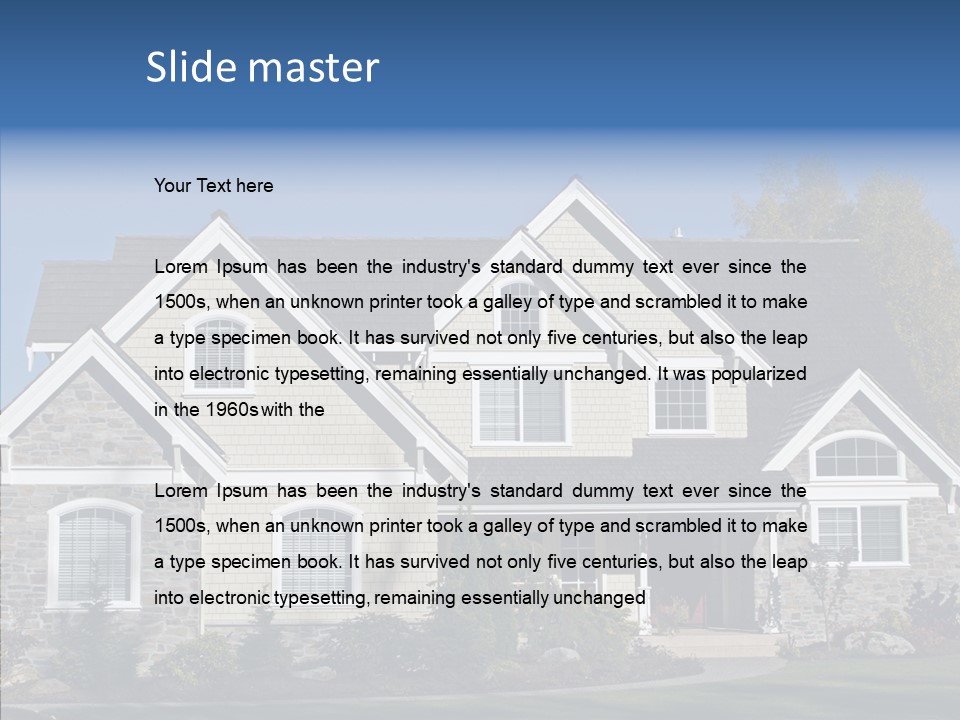 Residential Driveway Architecture PowerPoint Template