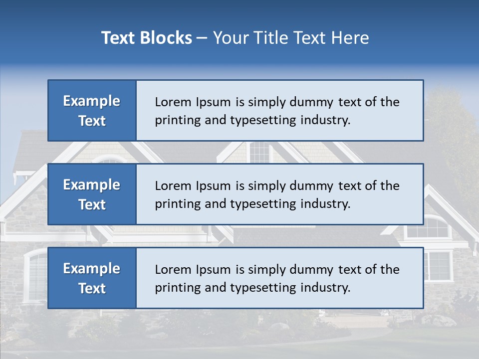 Residential Driveway Architecture PowerPoint Template