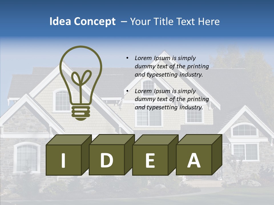 Residential Driveway Architecture PowerPoint Template