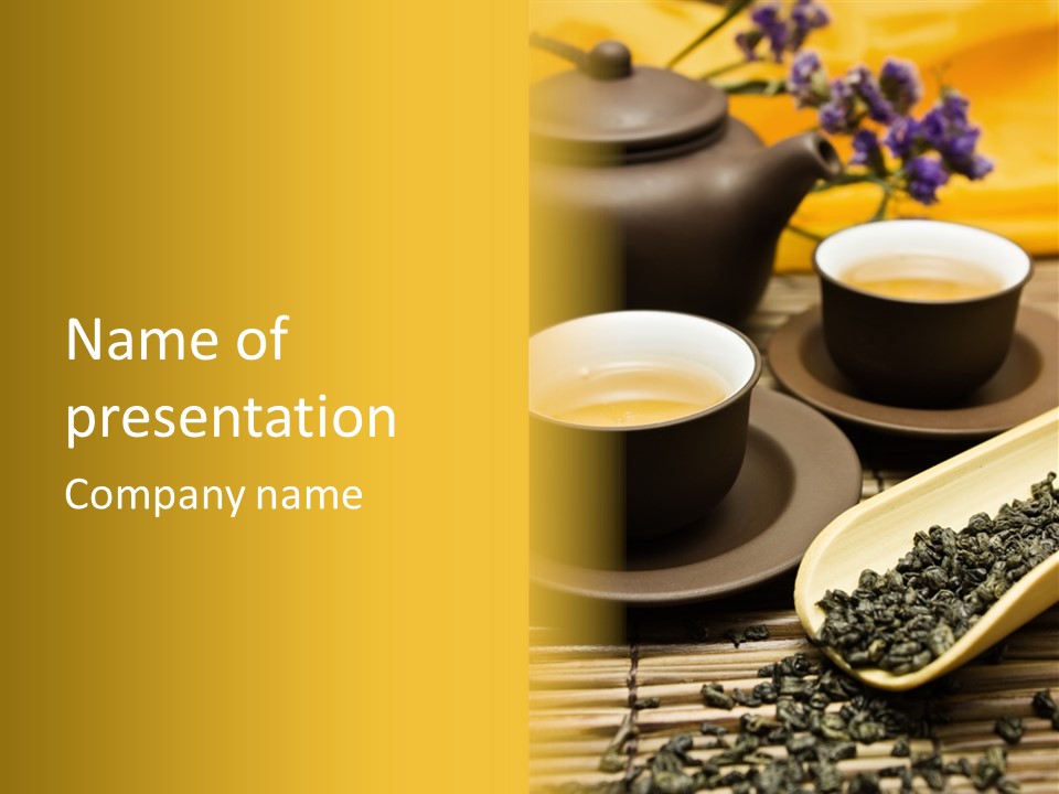 Drink Teapot Beverage PowerPoint Template